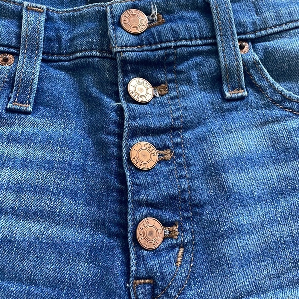 J. Crew High Rise Button Front JeanShort - Picture 5 of 13